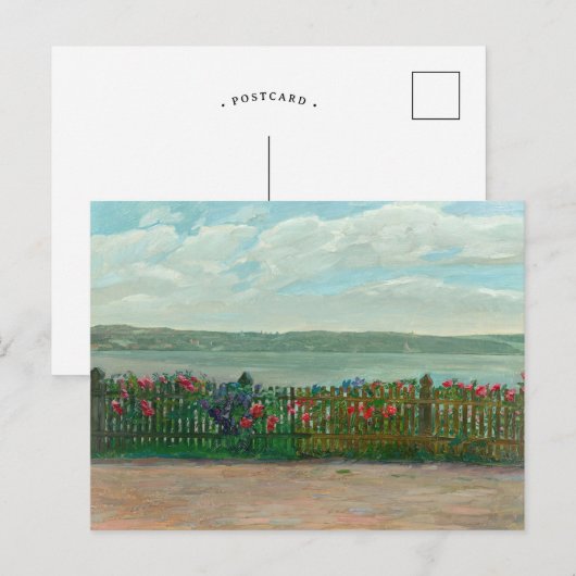 Roos bij Lake Starnberg | Wilhelm Trübner Briefkaart (Voorkant / Achterkant)