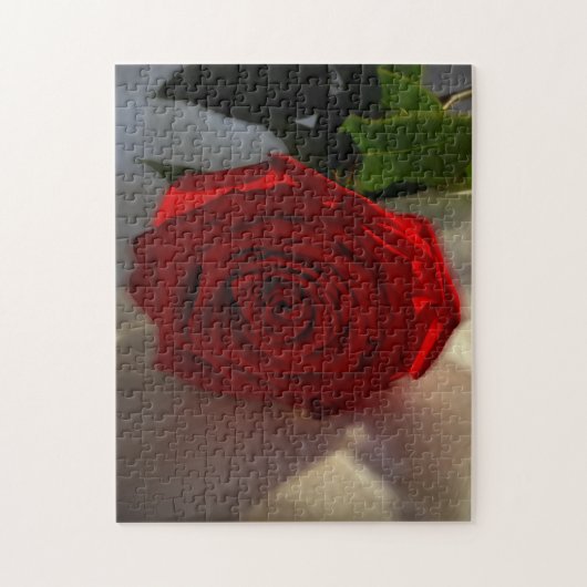 roos bij schemering legpuzzel (Verticaal)