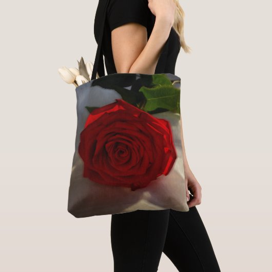 roos bij schemering tote bag (Dichtbij)