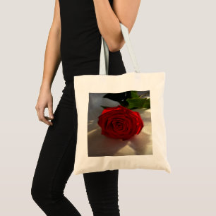 roos bij schemering tote bag