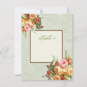  Roos bij vogels Tafelkaart Kaart (Voorkant)