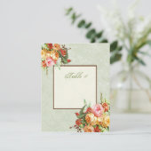  Roos bij vogels Tafelkaart Kaart (Staand voorkant)