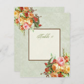  Roos bij vogels Tafelkaart Kaart (Voorkant / Achterkant)