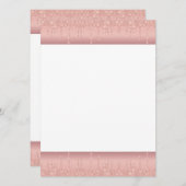 Roos bindmenu Gold Blush Glitter Sparkle Drives Menu (Voorkant / Achterkant)