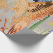 ROOS BIRD BUTTERFLIIES Wrapppapier Cadeaupapier (Hoek)