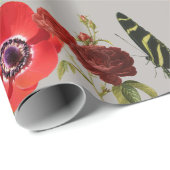 ROOS BIRD BUTTERFLIIES Wrapppapier Cadeaupapier (Rol Hoek)