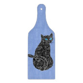 Roos Black Cat Snijplank - Kies kleur (Voorkant)