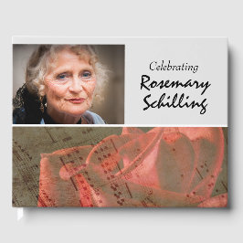 Roos & blad Muziek Memorial Gastenboek