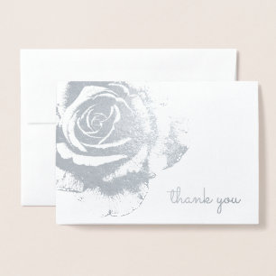  Roos Blank All Occasion Bloemen Folie Kaarten
