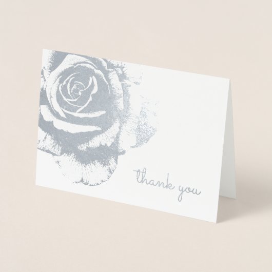 Roos Blank All Occasion Bloemen Folie Kaarten (Voorkant)