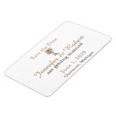 Roos Blauw en gouden kompas Weddenschap Opslaan Da Magneet (Linkerzijde)