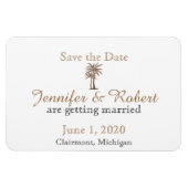 Roos Blauw en gouden kompas Weddenschap Opslaan Da Magneet (Horizontaal)