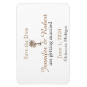 Roos Blauw en gouden kompas Weddenschap Opslaan Da Magneet (Verticaal)