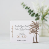 Roos Blauw en gouden kompas Weddenschap Opslaan Da Save The Date (Staand voorkant)