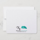 Roos Blauw en gouden kompas Weddenschap Opslaan Da Save The Date (Achterkant)