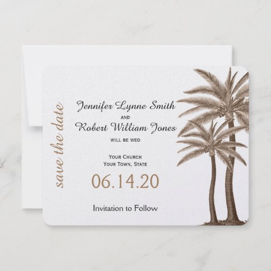 Roos Blauw en gouden kompas Weddenschap Opslaan Da Save The Date (Voorkant)