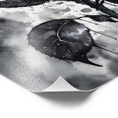 Roos - Blauw Foto Afdruk (Hoek)