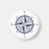 Roos blauwe strepen magneet (Voorkant)