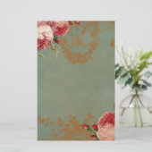 Roos Blenheim Briefpapier (Staand voorkant)