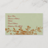 Roos Blenheim - Elegant Sage Green Visitekaartje (Achterkant)