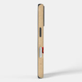 Roos Bloei Halftint op Bruin Papier Fijne Kunst Case-Mate iPhone Case (Achterkant / Rechts)