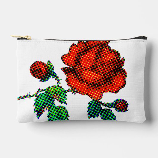Roos Bloei Halftoon Fijne Kunst Etui (Voorkant)