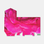 Roos bloem bedankdoosjes (Uitgevouwen)