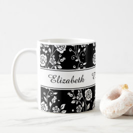Roos Bloem Bloemendruk Naam Patroon Print Koffiemok