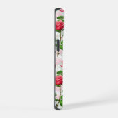Roos Bloem Bloemig Blad Patroon iPhone 15 Case (Rechterkant)
