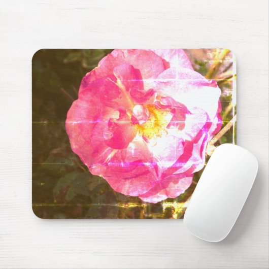 Roos Bloem Foto Mousepad Muismat (Met muis)
