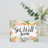 Roos-bloem-klaver van het voorjaar briefkaart (Staand voorkant)