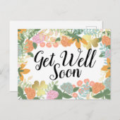 Roos-bloem-klaver van het voorjaar briefkaart (Voorkant / Achterkant)