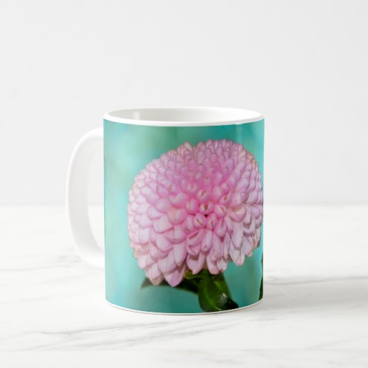 Roos bloem koffiemok (Voorkant links)