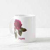 Roos Bloem Mok Naam Susan - Bewerkbaar (Voorkant links)