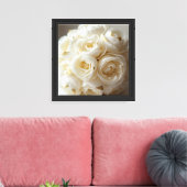 Roos Bloem Ontwerp Canvas Afdruk (Insitu (Woonkamer))