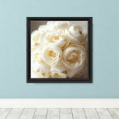 Roos Bloem Ontwerp Canvas Afdruk (Insitu (Houten vloer))