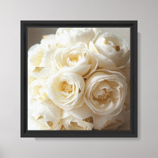 Roos Bloem Ontwerp Canvas Afdruk (Voorkant)