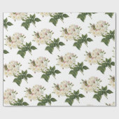 Roos Bloem Patroon Cadeaupapier (Vlak)