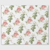 Roos Bloem Patroon Cadeaupapier (Vlak)