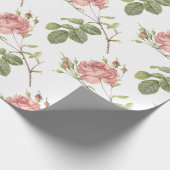 Roos Bloem Patroon Cadeaupapier (Hoek)