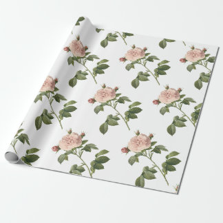 Roos Bloem Patroon Cadeaupapier