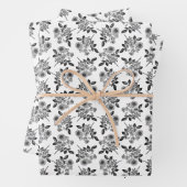 Roos bloem - patroon KLANT KLEUR Inpakpapier Vel (In situ)