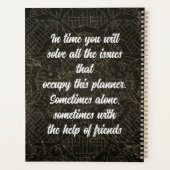 Roos, bloem, roze 1 planner (Achterkant)