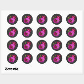 Roos bloem  rozen bloesem ronde sticker (Vel)