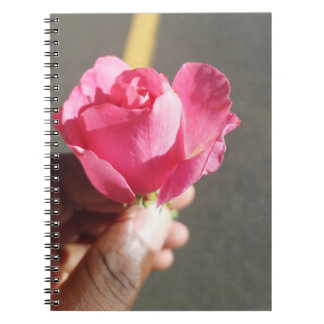 Roos Bloem Spiraal Foto Notitieboek