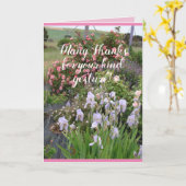 Roos Bloem Tuin bloemstuk Hartelijk Dank Kaart (Gele Bloem)