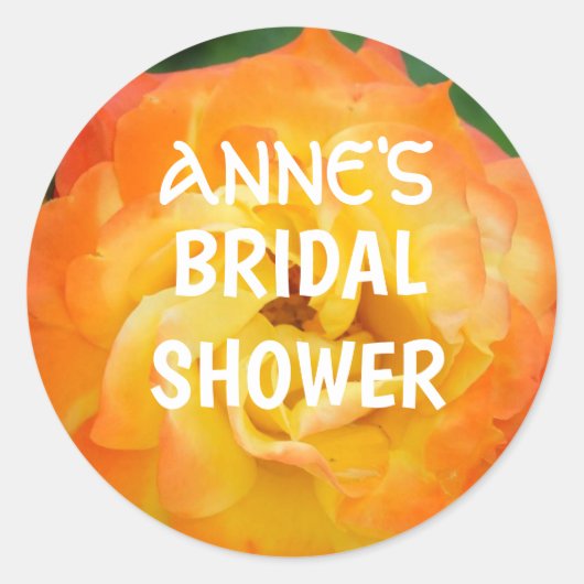 Roos Bloem Vrijgezellenfeest Sticker (Voorkant)