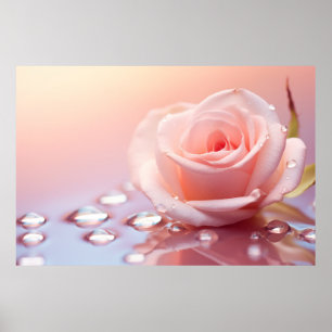 Roos bloemblaadje Natuur Serene Tranquil Poster