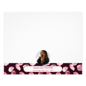 Roos bloemblaadjes foto afstuderen partij ondertek afdruk (Voorkant)