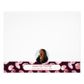 Roos bloemblaadjes foto afstuderen partij ondertek foto afdruk (Voorkant)